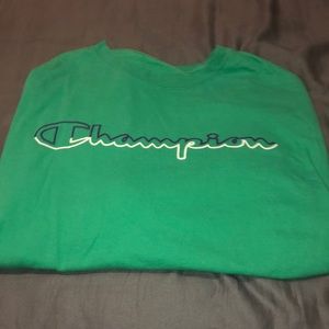 Champion Green Long Sleeve Tee